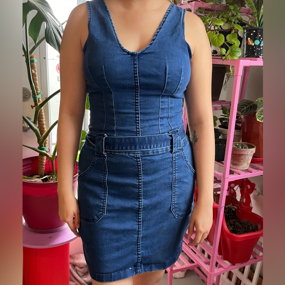 Denim Sleeveless Dress